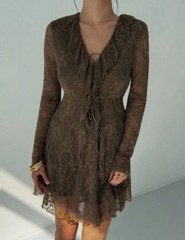 Rochie mini Shein, kaki