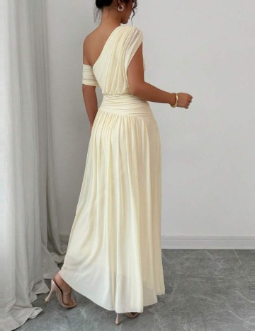 Rochie maxi Shein, crem