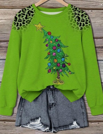 Bluză Shein Curve+, verde