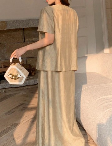 Set Rochie și Cardigan Shein, maro