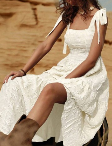 Rochie midi Shein, crem