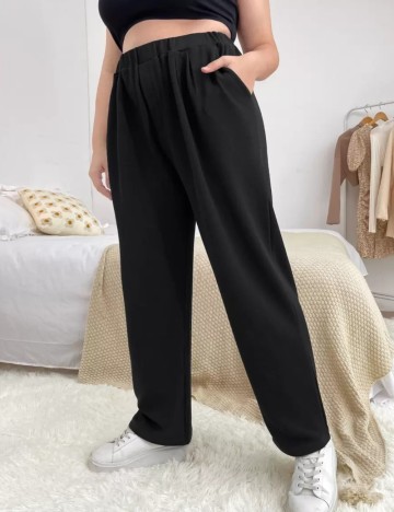 Pantaloni Shein Curve+, negru