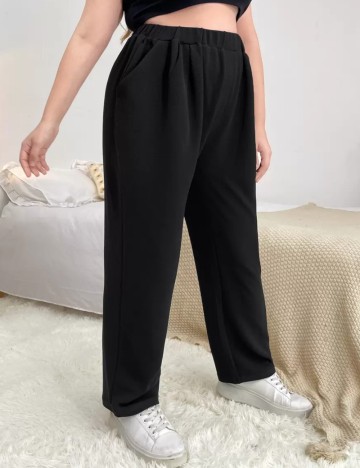 Pantaloni Shein Curve+, negru