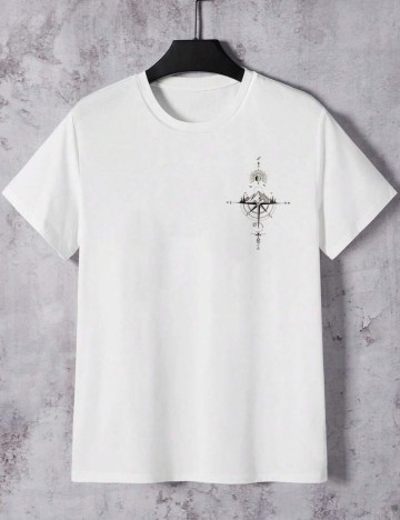 Tricou Shein MANFINITY, alb