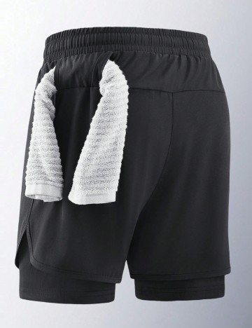 Pantaloni scurți Shein, negru