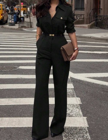 Salopetă lungă Shein, negru