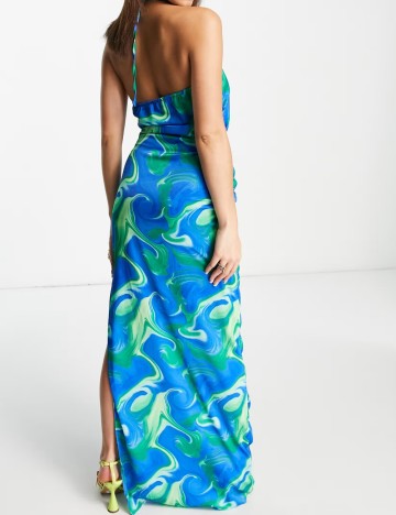 Rochie maxi NAANAA, mix culori