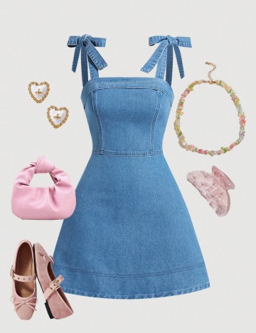 Rochie de blugi Shein, albastru