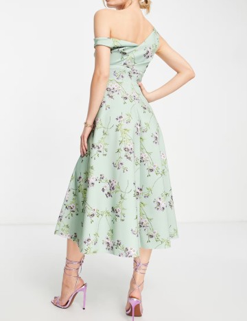 Rochie midi ASOS, mix culori