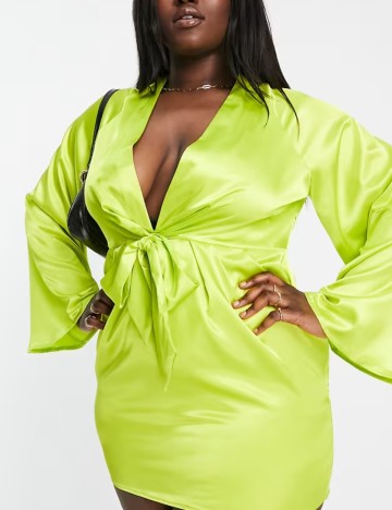 Rochie mini IN THE STYLE, verde