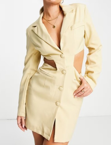 Rochie Tip Sacou Missguided, galben