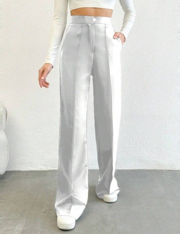 Pantaloni Shein, alb