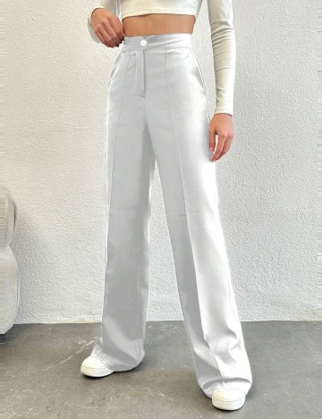 Pantaloni Shein, alb