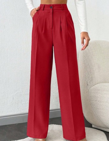 Pantaloni Shein, roșu