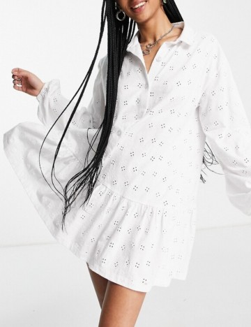 Rochie mini ASOS, alb