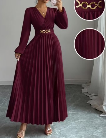 Rochie midi Shein, vișiniu