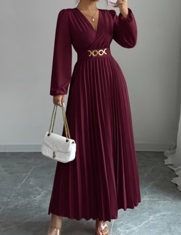 Rochie midi Shein, vișiniu