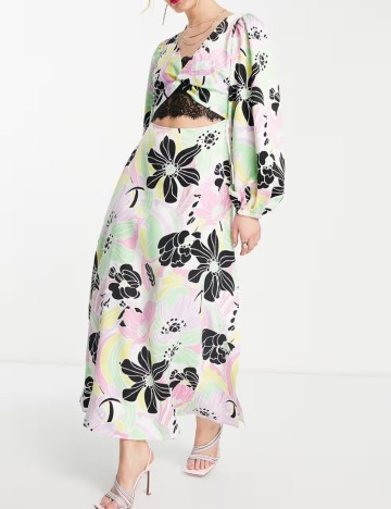 Rochie maxi ASOS, mix culori