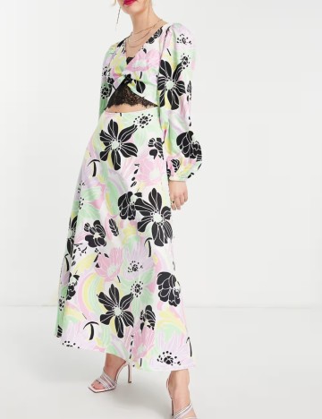 Rochie maxi ASOS, mix culori