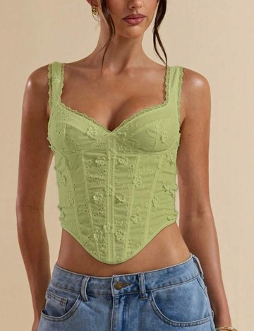 Top Shein, verde