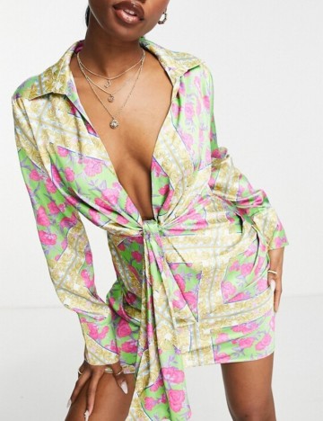 Rochie mini Ei8th Hour, mix culori