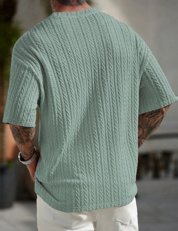 Tricou Shein MANFINITY, verde