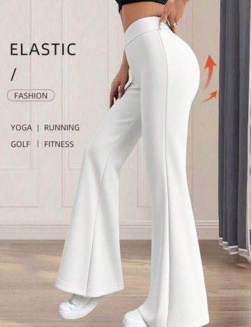 Pantaloni Shein, alb