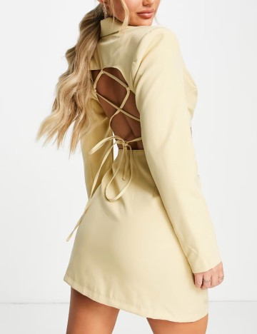 Rochie Tip Sacou Missguided, galben