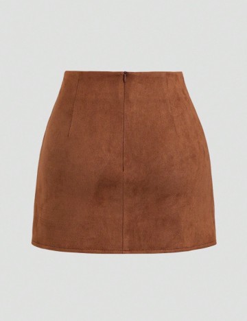 Fustă mini Shein, maro