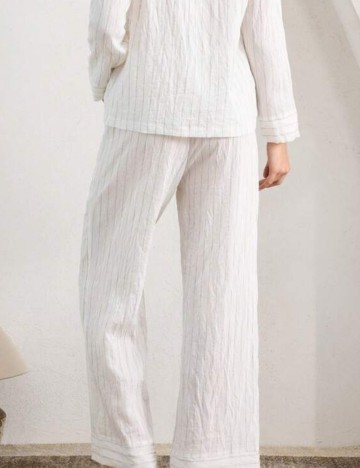 Pantaloni de pijama Shein, bej