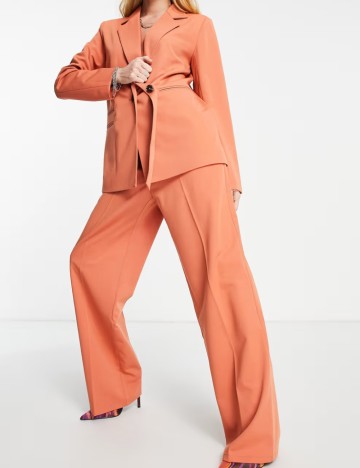 Pantaloni 4th & Reckless, cărămiziu