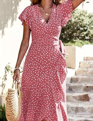 Rochie midi Shein, roz