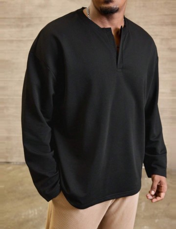 Bluză MANFINITY by Shein, negru