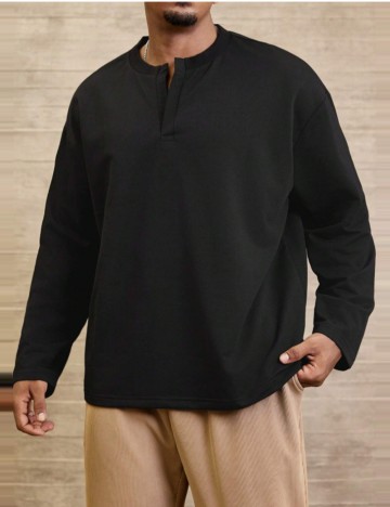 Bluză MANFINITY by Shein, negru