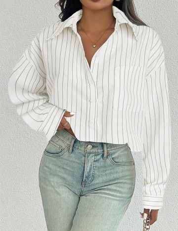 Cămașă Shein, alb