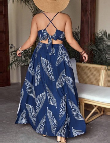 Compleu Shein Curve+, albastru