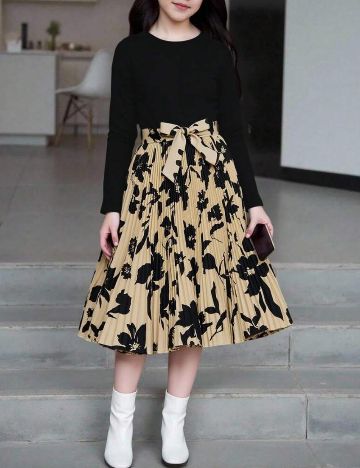 Rochie midi Shein, mix culori