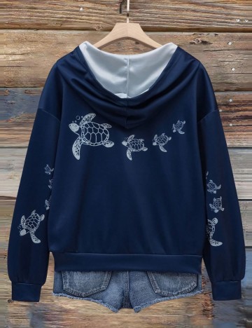 Hanorac Shein, albastru