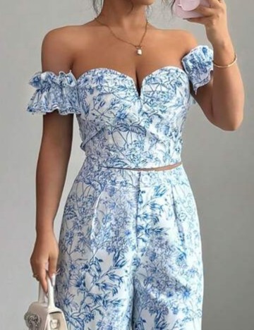 Top Shein, mix culori