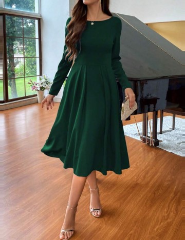 Rochie midi Shein, verde