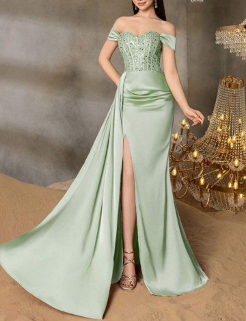 Rochie de ocazie Shein, verde