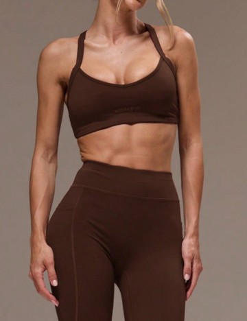 Bustieră sport Shein MUSERA, maro
