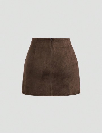 Fustă mini Shein, maro