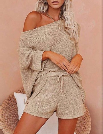 Pantaloni scurți Shein, bej