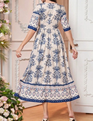 Rochie midi Shein, mix culori