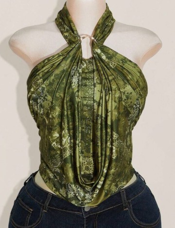 Top Shein, verde