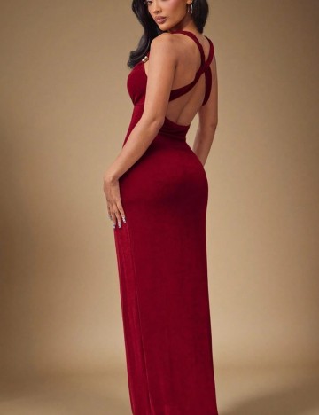 Rochie maxi Shein, vișiniu