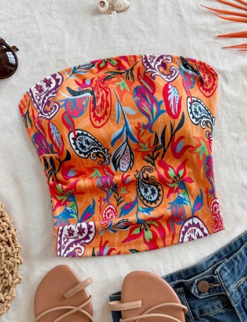 Top Shein, portocaliu