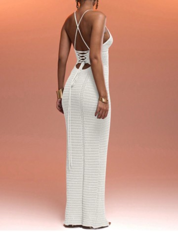 Rochie maxi Shein, alb