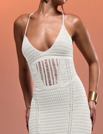 Rochie maxi Shein, alb